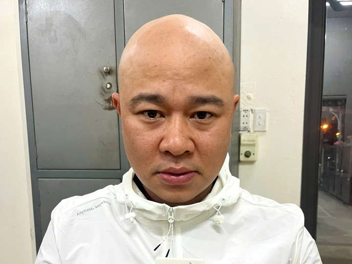 Phạm Anh Cường tại trụ sở công an. (Ảnh: Công an Thái Nguyên)