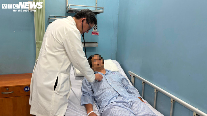 Bệnh nhân nhồi máu cơ tim điều trị tại Bệnh viện Nhân dân Gia Định.