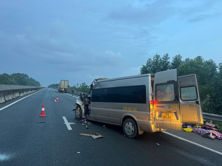 Hiện trường vụ tai nạn.