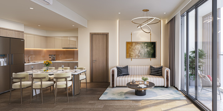 Mỗi căn hộ tại đây đều được bàn giao với tiêu chuẩn hoàn thiện cao cấp