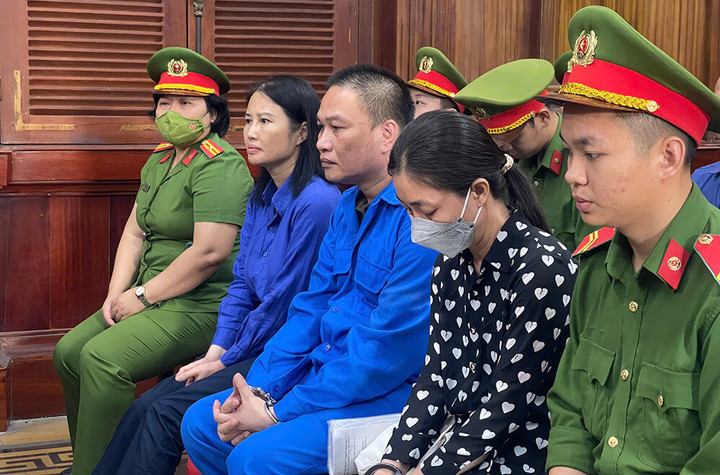 Các bị cáo tại tòa. (Ảnh: TP)