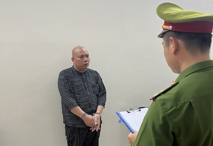 Nguyễn Văn Điệp bị bắt giam. (Ảnh: C.A)