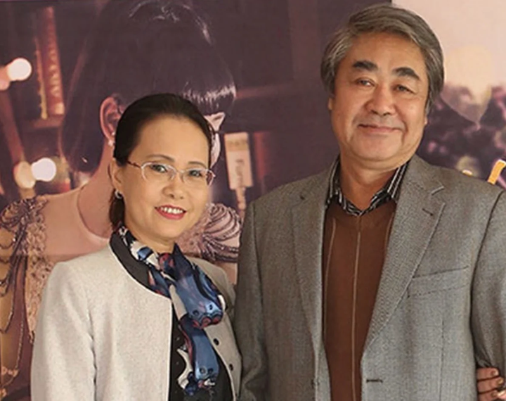 NSND Quang Thọ kết hôn với bà xã Ngọc Thanh.