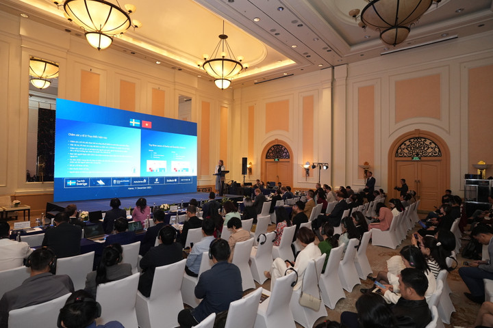 Toàn cảnh Hội nghị Đổi mới Sáng tạo Y tế Thụy Điển – Việt Nam. (Ảnh: BTC)