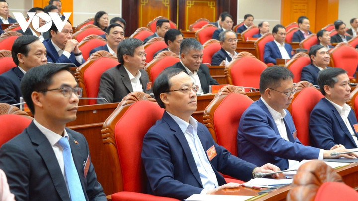 Các đại biểu tham dự hội nghị tại điểm cầu Trung ương.