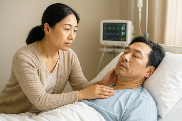 Gánh nặng chăm người thân ốm đau khiến nhiều người kiệt sức, trầm cảm.