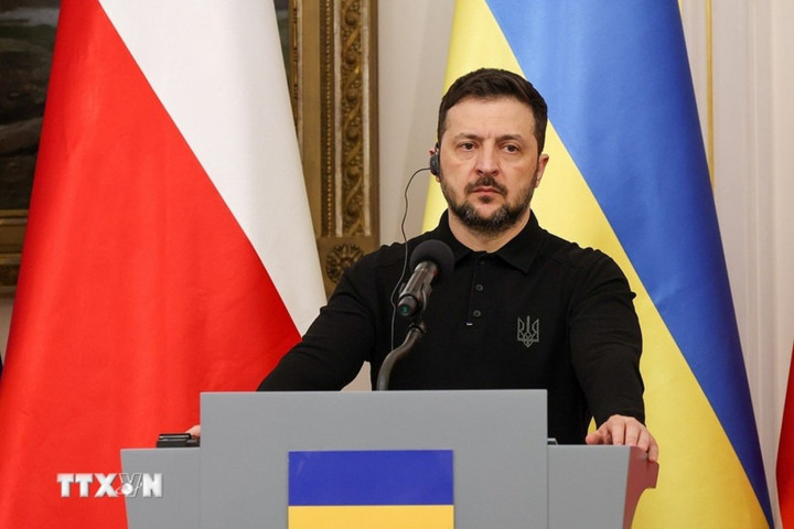 Tổng thống Ukraine Volodymyr Zelensky. (Ảnh: PAP/TTXVN)