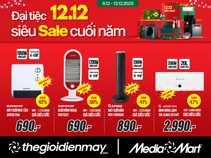 MediaMart tung 'Đại tiệc 12/12' – Siêu sale ngày đôi cuối cùng của năm - 6