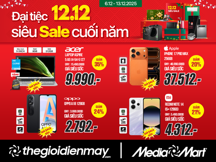 MediaMart tung 'Đại tiệc 12/12' – Siêu sale ngày đôi cuối cùng của năm - 7