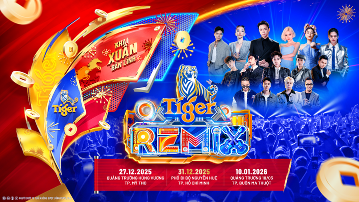 Tiger Remix 2026 mang đến những “Quảng trường Săn Lộc”để mỗi người có thể mở ra một mùa xuân đầy rực rỡ.