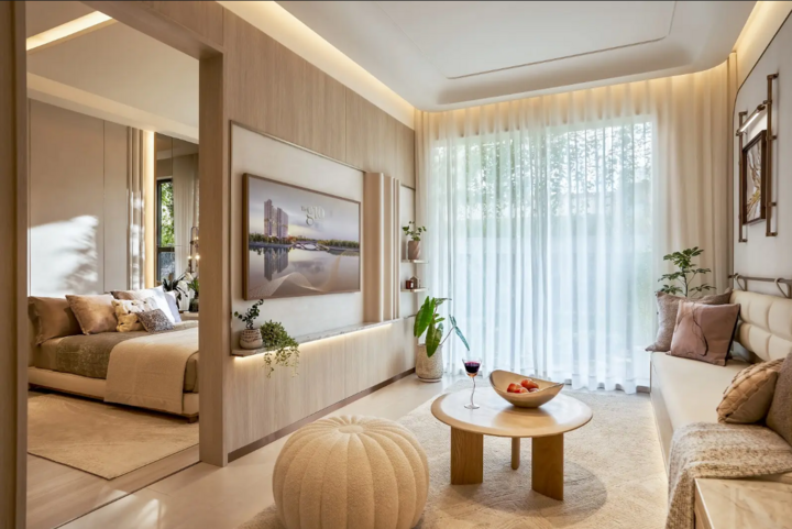 Bên trong căn hộ The Gió Riverside diện tích 65m2.