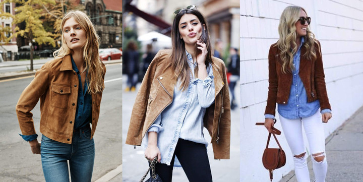 Da và da lộn là hai chất liệu không bao giờ nên giặt nước. (Ảnh: Yeep)