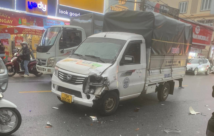 Hiện trường vụ tai nạn.