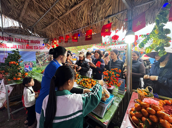 Van Don Orange Festival 2025, med sin traditionella lantliga marknadsstil, lockade ett stort antal lokalbefolkning och turister som kom för att besöka och handla.