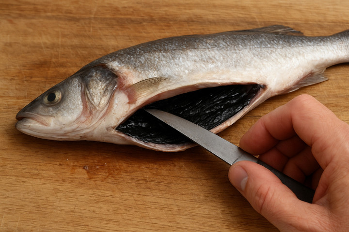 Lớp màng đen trong bụng cá thường bị nhiều người bỏ qua khi sơ chế. (Ảnh minh hoạ)