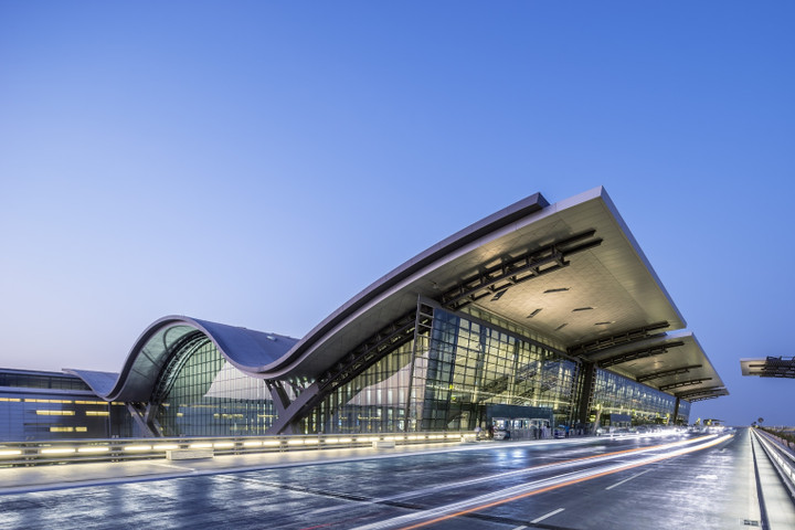 Sân bay quốc tế Hamad ở Doha. (Ảnh: Archdaily)