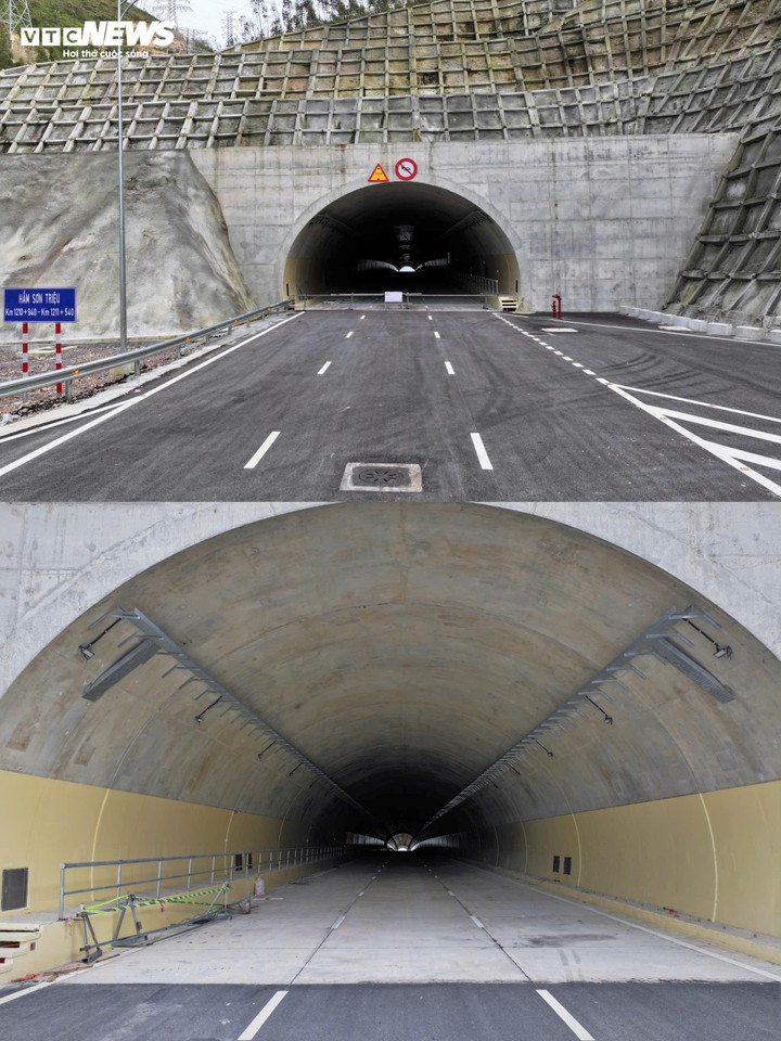 Hầm vượt qua núi Sơn Triệu đi qua địa bàn phường An Nhơn Nam và xã Tuy Phước Tây. Trong đó bao gồm quảng trường 2 cửa hầm và các ống hầm. Tổng chiều dài hầm Sơn Triệu 960m, ống hầm phải có chiều dài 535m, ống hầm trái có chiều dài 600m.