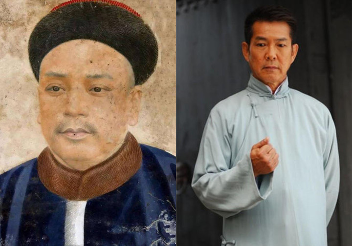 Lương Tán ngoài đời thực và trên phim ảnh (do Nguyên Bưu thủ vai)