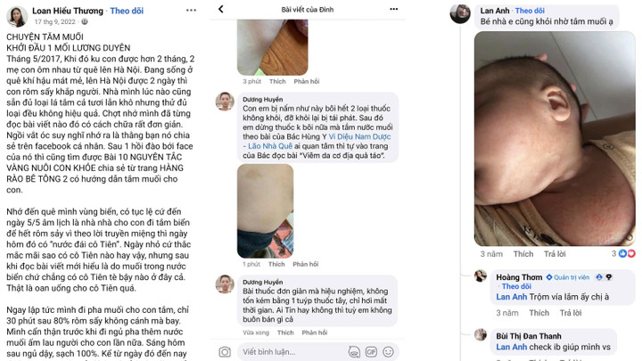 Cộng đồng chia sẻ về phương pháp tắm muối ấm và xoa dầu dừa trong chăm sóc da.