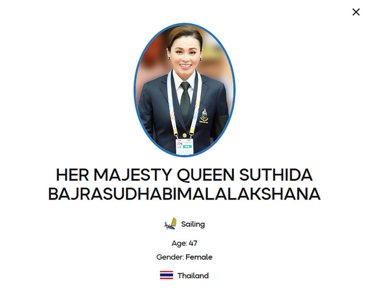 Hoàng hậu Thái Lan là vận động viên VIP nhất SEA Games 33.