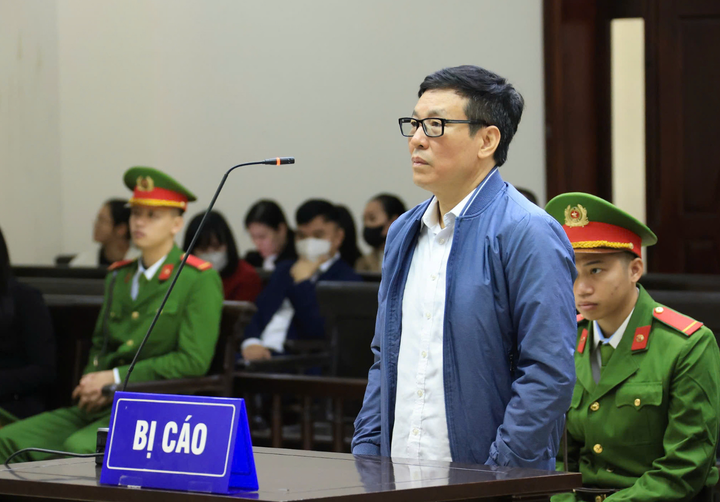 Bị cáo Lê Duy Thành tại phiên tòa phúc thẩm. Ảnh: Phạm Hải