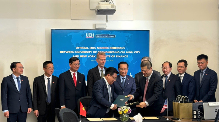 Đại học Kinh tế TP.HCM và Viện Tài chính New York ký kết Thỏa thuận hợp tác đào tạo nhân lực cho IFC TP.HCM cũng như thị trường tài chính Việt Nam và khu vực.