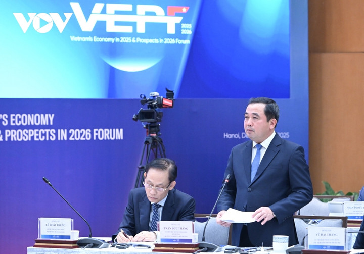 Bộ trưởng Bộ Nông nghiệp và Môi trường Trần Đức Thắng phát biểu.