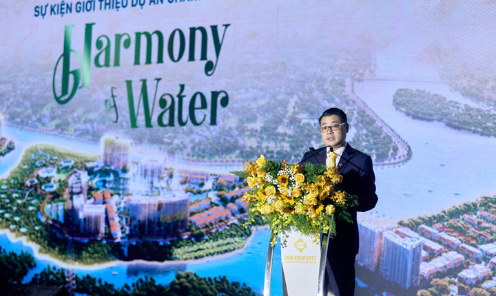 Đại diện chủ đầu tư Sun Group phát biểu tại sự kiện.