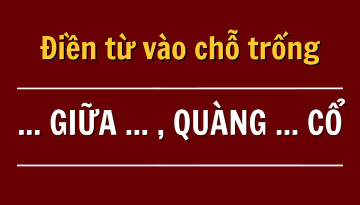 ប្រើជំនាញវែកញែករបស់អ្នក ដើម្បីស្វែងរកពាក្យបីដែលបាត់នៅក្នុងប្រយោគ។
