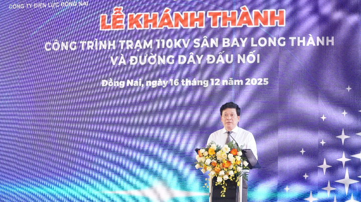 Ông Vũ Ngọc Long – Giám đốc Sở Công Thương tỉnh Đồng Nai - phát biểu tại buổi lễ.