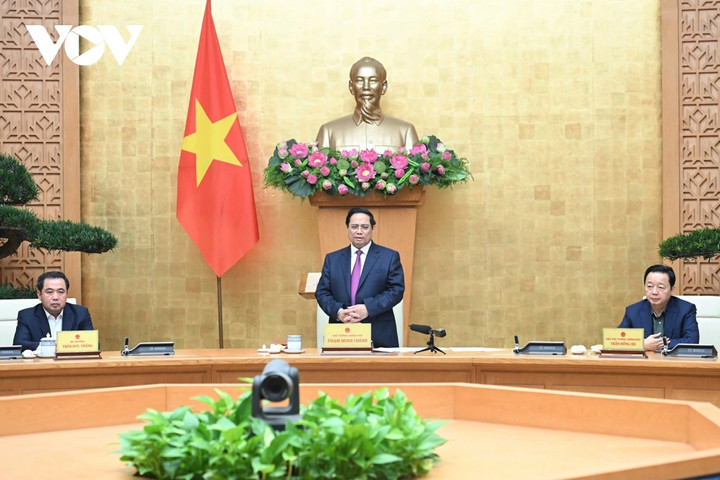 Thủ tướng Phạm Minh Chính phát biểu tại phiên họp.