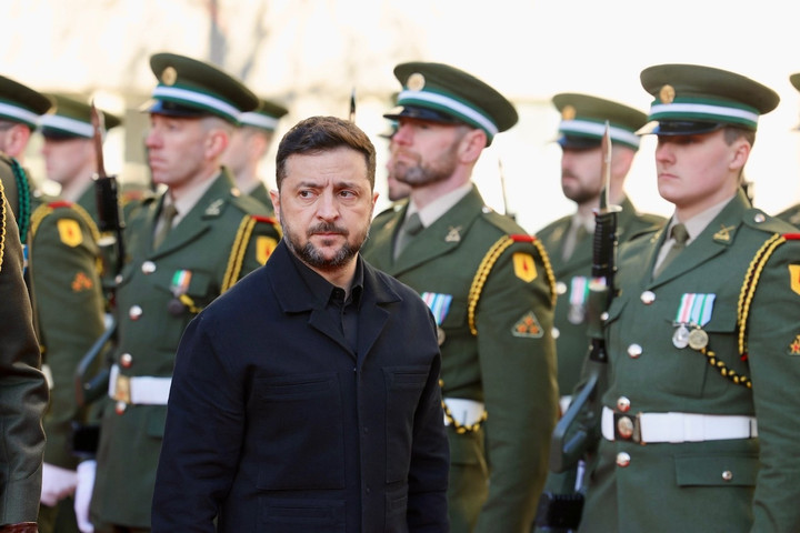 Tổng thống Ukraine Zelensky trong một sự kiện tại Ireland. (Ảnh: Bộ Quốc phòng Ireland)
