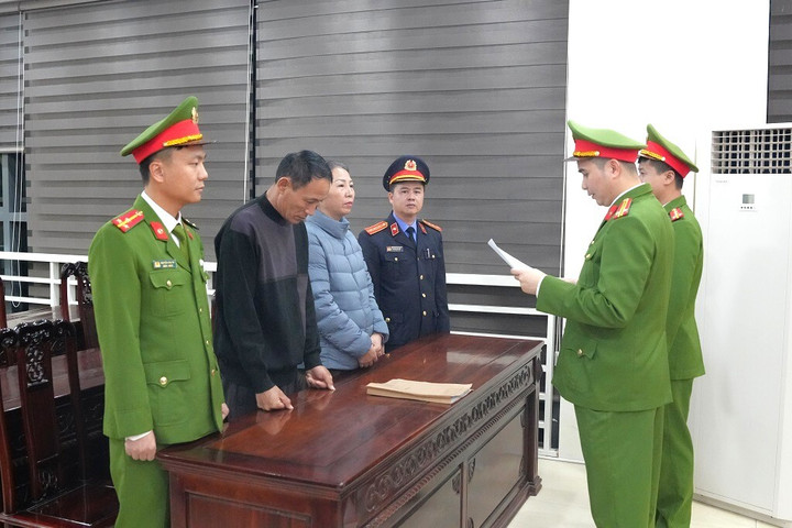 Các đối tượng tại cơ quan Công an