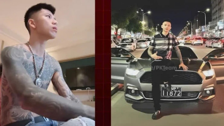 Vàng Văn Ánh, tức "Long Tổng", thường xuyên Livestream khoe tiền, sống ảo trên mạng xã hội. (Nguồn: MXH)