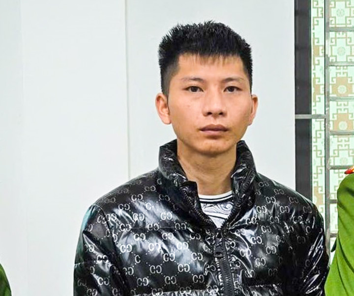 Vàng Văn Ánh, biệt danh "Long Tổng" bị bắt giữ. (Ảnh: Công an cung cấp)