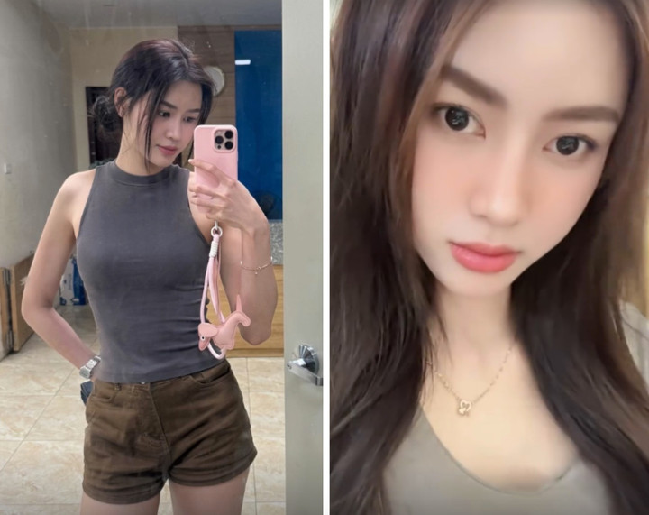 Ở những khoảnh khắc để mặt mộc hay chỉ trang điểm rất nhẹ, Ngô Thị Hương cũng để lộ ra nhiều nét tương đồng với Hoa hậu Việt Nam 2020.