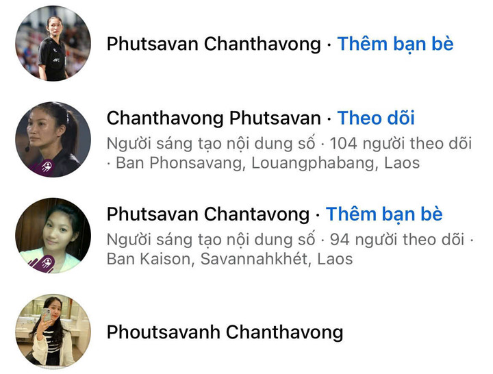 Nhiều cổ động viên quá khích giả mạo tài khoản của nữ trọng tài để gây kích động.