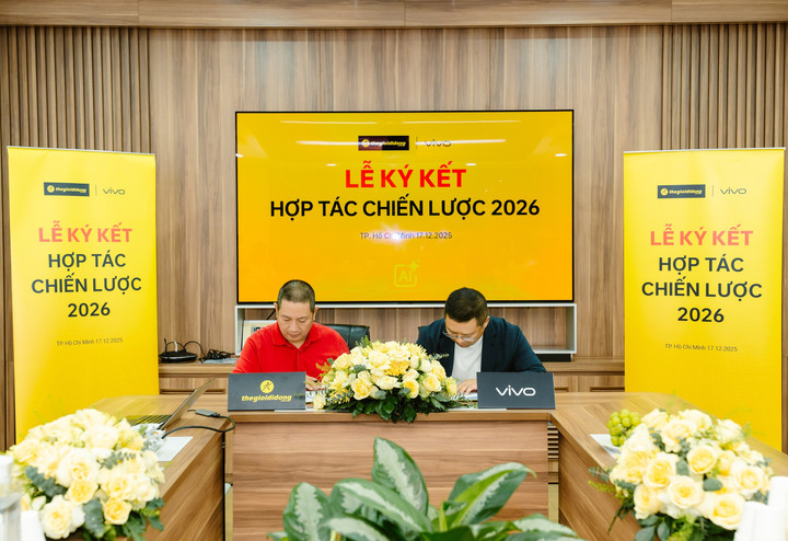 Thỏa thuận hợp tác chiến lược 2026 giữa TGDĐ và vivo tập trung vào trải nghiệm và giá trị người dùng.