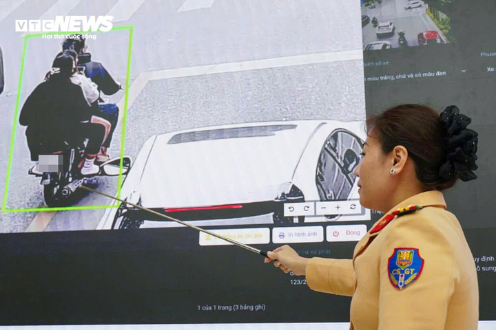 Camera AI phát hiện vi phạm giao thông.
