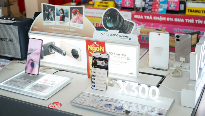 vivo X300 - dòng flagship đánh dấu sự trở lại của vivo ở phân khúc cao cấp tại Việt Nam, được phân phối tại hệ thống TGDĐ.