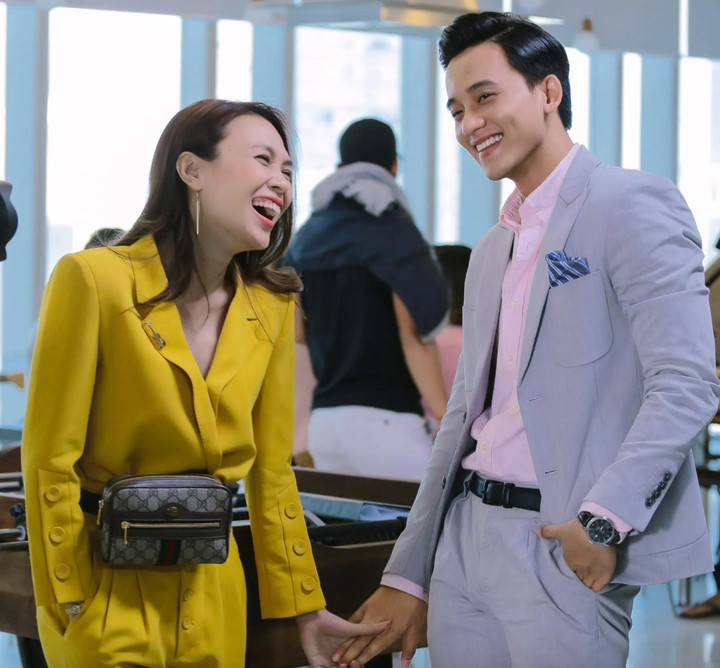 Mỹ Tâm và Mai Tài Phến đóng chung phim "Chị trợ lý của anh" năm 2019.