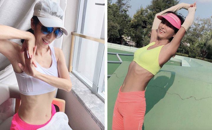 Bà vẫn giữ được thân hình mảnh mai, nuột nà ở tuổi 70.