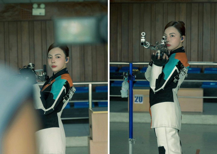 Trong các khung hình thi đấu, Phí Thanh Thảo ghi điểm với vẻ ngoài rạng rỡ, phong thái tập trung nhưng không kém phần tự tin.