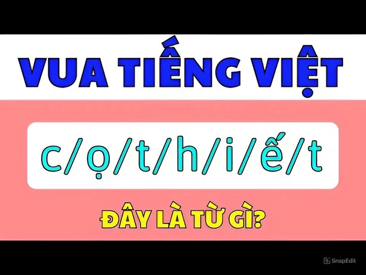 Câu đố chữ khiến dân mạng “à lên” sau vài giây.