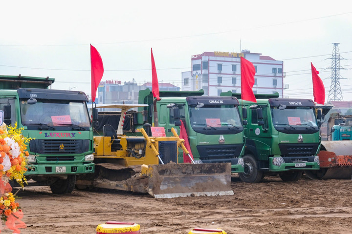 Lễ khởi công dự án Khu công nghiệp Quế Võ II - giai đoạn 2 (Ảnh: Văn Chương)