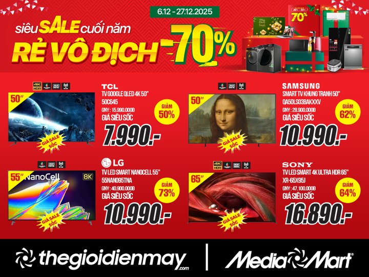 Cơ hội cuối cùng trong năm sắm hàng ngàn sản phẩm giá 'hời' tại MediaMart - 2