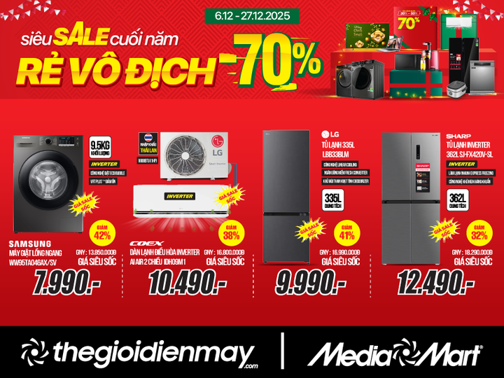 Cơ hội cuối cùng trong năm sắm hàng ngàn sản phẩm giá 'hời' tại MediaMart - 3