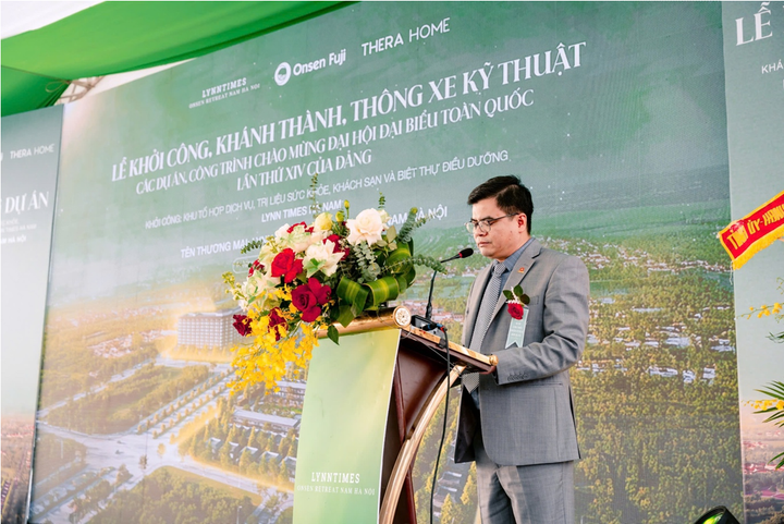 Ông Phạm Đắc Long – Tổng Giám đốc Công ty TNHH Onsen Fuji Hà Nam - chia sẻ về tầm nhìn dự án.