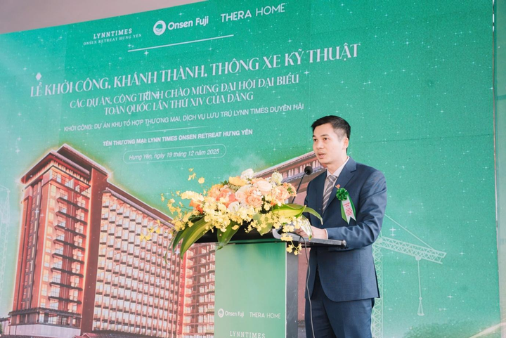 Ông Phạm Công Khanh - Tổng Giám đốc Công ty Cổ phần Tập đoàn Onsen Fuji - chia sẻ về tầm nhìn của dự án Lynn Times Onsen Retreat Hưng Yên.