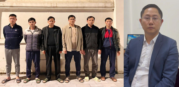 Những cán bộ Cảng vụ hàng hải Thanh Hoá bị khởi tố, bắt giữ. (Ảnh: Công an Thanh Hoá)